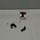 EaseLife Sliding Barn Door Bottom Floor Guide,U Shape,Flexible Adjustable Fit Distance,Flush Flat Bottom Design,Wall Mount System,for Door & Cabinet,Black (1 Piece)