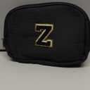 Initial Letter Belt Bag Crossbody Bags Fanny Pack For GirlsBirthday Gifts for 6 7 8 9 10 11 12 13 14 15 Year Old Girls,Purse for Kids,Cute Teen Trendy Stuff Travel Essentials.Black-S