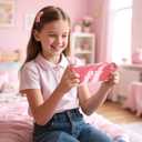 FIWWAT Switch Case for Nintendo Switch 2, Slim Clear Protective shell with Comfortable Grip Design, Soft TPU Shock-Absorption and Anti-Scratch Cover for Switch 2, Cute Sparkle Shining Skin - Glitter