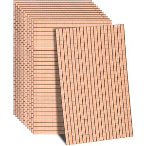 MECCANIXITY 14400 PCS Glass Mirrors Disco Ball Tiles Self-Adhesive Rose Gold Mirror Mosaic Tiles 5 x 5mm for Disco Ball, DIY Craft, KTV Decoration 24 Sheet