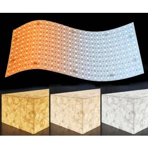 4-Pack LED Backlight Sheet 24V 36W 1800-6500K White, 19.3X9.6 inches Each Unit, Dimmable Flexible LED Panel Sheet for Backlit Translucent Stone/Marble/Onyx/Quartz Countertops Walls