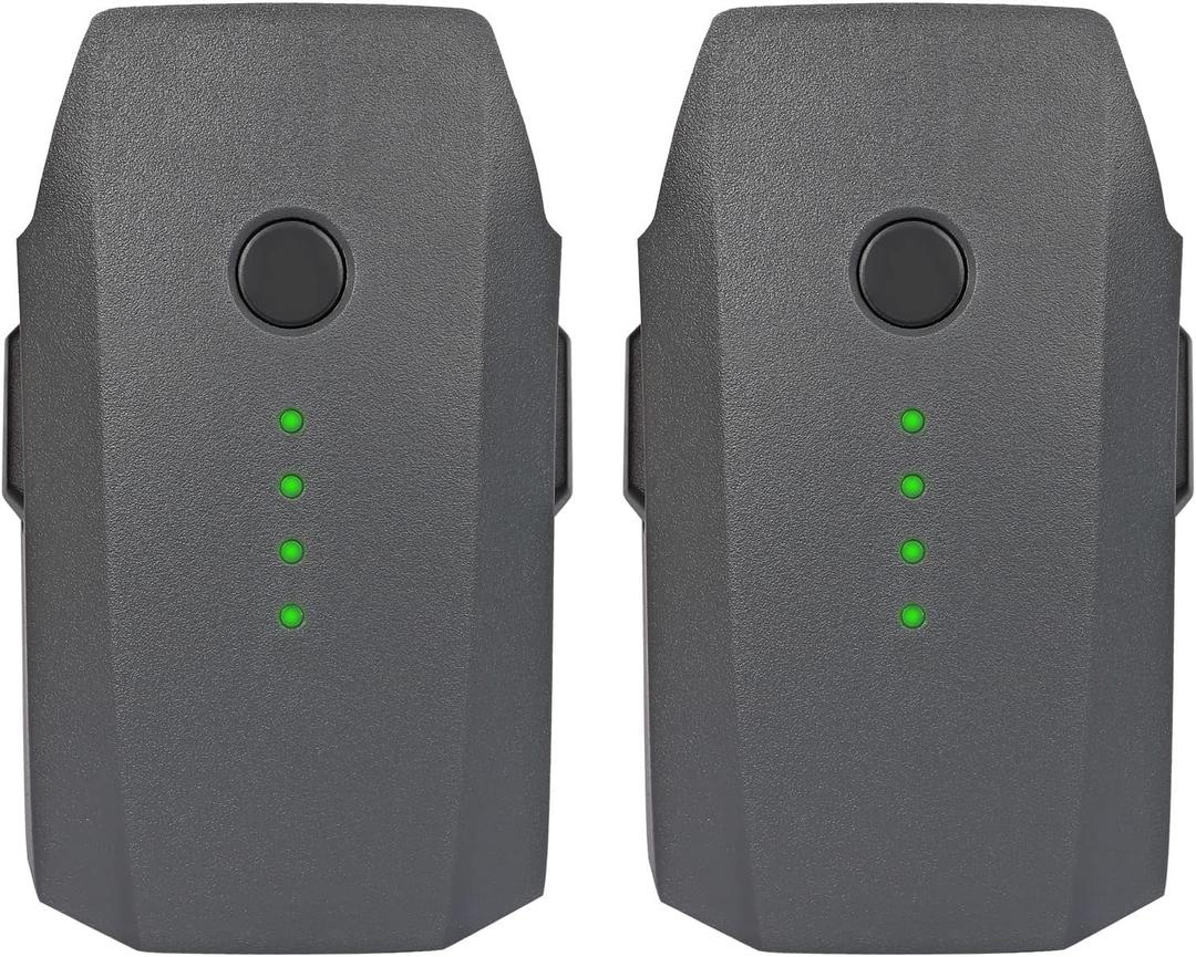 2 Pack Mavic Pro Battery, FB1-3830mAh-11.4V Intelligent Flight Replacement Batteries for DJI Mavic 1 Pro White/Platinum