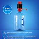 Brio Universal Manual Drinking Water Pump (Red/Black)