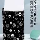 Fashion A4 Clipboard, Standard Letter Size 9" x 12.5", Decorative Wooden Clipboard with Low Profile Metal Clip for Office, School, Teachers, Cute Dog Paw