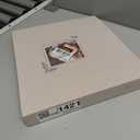 Lanpn Scrapbook Photo Album 12x12, Linen Window Design Cover Top Load 3 Ring Folder Binder Photobook Photo Book 12 x 12 inch with 30 Plastic Sleeves 60 Pages Beige