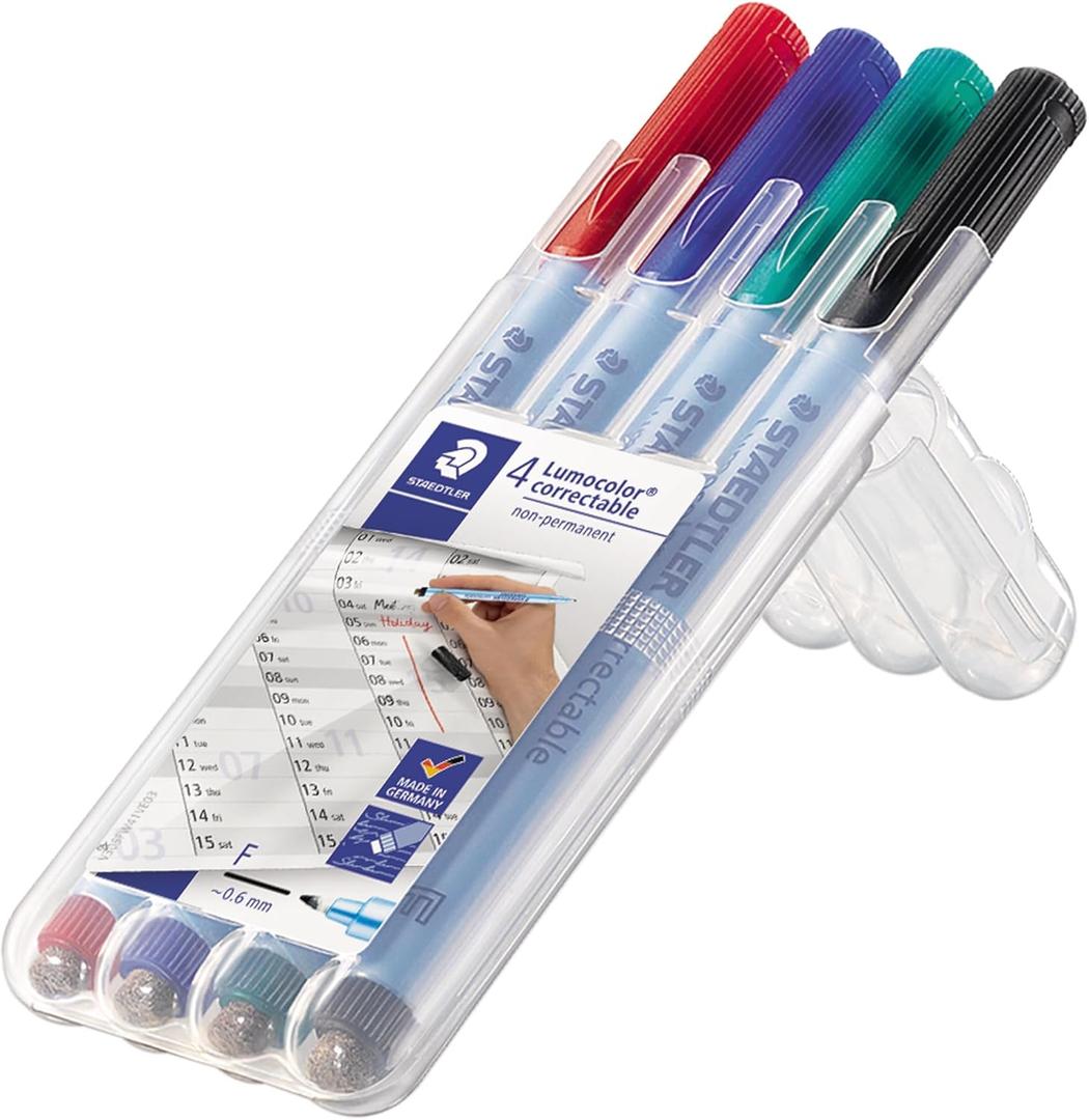 Staedtler Lumocolor correctable Pens, 305MWP4