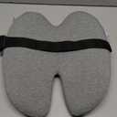 C CUSHION LAB Extra Dense Lumbar Pillow - Patented Ergonomic Multi-Region Firm Back Support for Lower Back Pain Relief - Lumbar Support Cushion with Strap for Office Chair, Car, Sofa, Plane - Grey