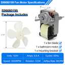 S99080199 Bathroom Exhaust Motor 80 CFM, 4.0 Sones Powerful Vent Fan Motor, Attic Fan Motor Replacement for 512, 512M, 673, 673-C, 8870, Bathroom Fan Motor Replacement 99080199