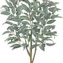 Artificial Eucalyptus Tree in White Pot – 4FT Faux Indoor Plant for Home Décor, Modern Greenery for Living Room, Bedroom, Office – Realistic Silk Leaves, Minimalist Planter