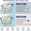 Progressive Multifocal Anti Blue Light Reading Glasses for Women and Men Fashion Eyeglasses Frame
