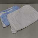 White and Blue Arch Backdrop Cover 6FT 4FT Arch Covers Stretchy Backdrop Set of 2, Wedding Arch Cover Spandex Fitted Double-Color Fabric Arch Covers for Party Baby Shower Birthday Decoration