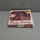 AIMUDI Christmas Tree Bows 1020'' Red and White Plaid Bows for Gift Wrapping Wreath Bows with Wire Edge Premade Gift Bows for Craft Present Indoor Holiday Door Christmas Decorations, 2 PCs