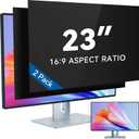 IPROKKO [2-Pack] 23 Inch Computer Privacy Screen Filter for 16:9 Widescreen Monitor, Removable 23in Anti Blue Light Glare Privacy Shield, Anti Spy Security Protector for Hp Dell Asus Acer Samsung