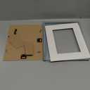 KINLINK 8x10 Picture Frame Turmaline Blue Set of 1, Wooden Photo Frame Matted 5x7 with Plexiglass for 5x7 with Mat or 8x10 without Mat for Table and Wall Display