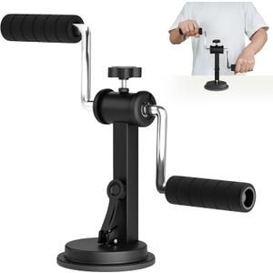 Arm Bike for Rehabilitation Exercise for The Elderly, Physical Therapy Equipment, Designed for Arm and Shoulder, Adjustable Resistance, Industrial Suction Cup Fixation, Black, Home Use