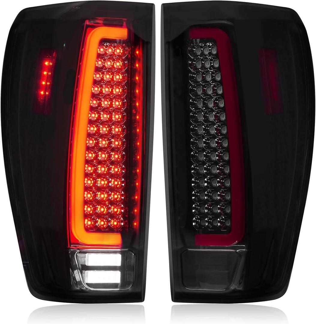 Tresound LED Tail Light for 2019-2023 GMC Sierra 1500, 2020-2023 Sierra 2500 HD 3500 HD w/Factory Incandescent TailLight Model, Not Fit Factory LED Tail Light and 2019 Sierra 1500 Limited Model (Chrome Housing Smoked Lens)