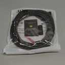 SKW Optical Digital Audio Toslink Cable Home Theater Fiber Optic Male to Male Gold Plated S/PDIF Cables - Copper Connectors, High-Reinforced Transparent Polymer Core, Nylon Braided 9.8ft(3M) (Black)