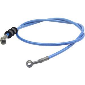 Motorcycle Brake Line, Stainless Brake Hose, Motorcycle Braided Steel Brake Clutch, Pack of 1, Flexible Brake Line for Bikes Motocross Street Bikes (120cm/ 47.2", Blue)