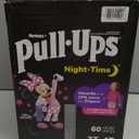 Huggies Pull-Ups Girls' Nighttime Potty Training Pants, Training Underwear, 3T-4T (32-40 lbs), 60 Ct