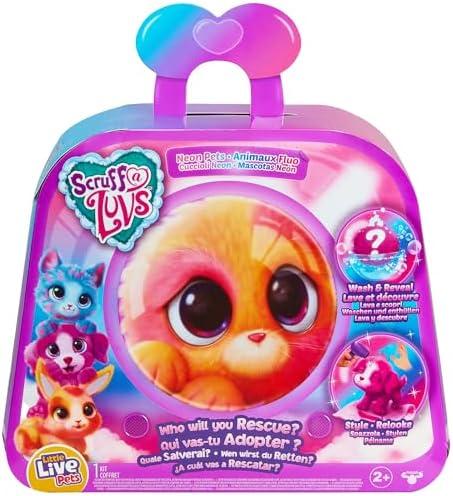 Little Live Pets Cancelled Scruff-a-Luvs - Neon Pets| Mystery Animal Reveal. Wash, Groom and Rescue A Cute Neon Colored Plush Pet