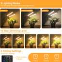 Bseah Grow Light Plant Light Indoor Plants, Full Spectrum Clip Plant Lamp, 10-Level Dimmable, Auto ON & Off Timer (2 Pack)