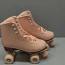 Tuosamtin Roller Skates for Women/Youth with Height Adjustable stoppers Retro Quad Roller Skates for Outdoor and Indoor (7, Pink)