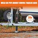 5000lbs A-Frame Trailer Jack,30" Lift 20-24V Cordless Drill Compatible with Adjustable Drop Leg for RV Trailer, Horse Trailers, Utility Trailers