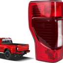 calisay Tail light Compatible with 2020 2021 2022 Ford F250 F350 Super Duty Halogen Type w/Blind Spot Rear Light Brake Lamp Signal Assembly Replace OEM #LC3Z13405A F02800279 (Left Driver Side)