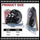 AmazingSpark 4ft Movie Night Party Decorations Cardboard Cutout Stand Large Film Reel Photo Props for Movie Theme Decorations Night Birthday Party Supplies