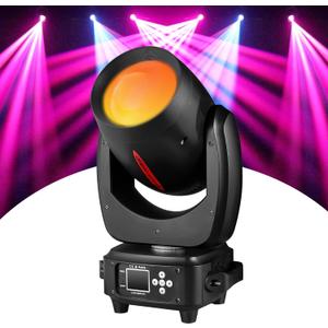 DJ Light Moving Head 180W LED Spot Beam Zoom Lighting 14 Gobos 12 Colors Rotating prisms RDM DMX Stage Lights for Disco Club Party Dance Wedding Bar KTV Live Show