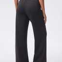 Wide Leg Pants for Women High Waist Relaxed Dress Pants with Pockets 30" (Black, S)