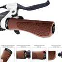 TOPCABIN Bicycles Handlebar Grips, Aluminum Lock-on Ergonomic Bike Grips, Cushion Vibrations Comfort Bike Handlebar Grips, Mountain MTB BMX Bicycles Grips for Scooter