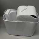 MOPUP Bathroom Trash Can, Automatic Bagging Garbage Can, 3.5 Gallon Slim Smart Small Plastic Trash Bin, Narrow Motion Sensor Trash Can for Bedroom, Office White