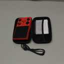 FVBADE 40000 in 1 V40 MAX Handheld Game Console 4.0 inch IPS Screen Mini Retro Console 4000mAh Portable Pocket Arcade 45+ Mainstream Emulator 256G TF Card Transparent(Red)