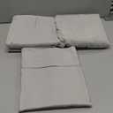 Amazon Basics Lightweight Super Soft Comfortable Easy Care Microfiber 4 Piece Bed Sheet Set with 14-Inch Deep Pockets, Queen, Light Gray, Solid