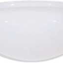 7.5-Inch White Mushroom Glass Shade - 5-7/8-Inch Fitter Opening