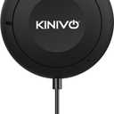 Kinivo BTC450 Bluetooth Car Kit (Hands-Free, AUX Bluetooth Adapter for Cars with Ground Loop Noise Isolator, 3.5mm Aux Input, Apt-X)