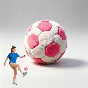 PMDYBY Soccer Footbag Sacks,Soft Plush Footbags,Durable Fleece Juggling Balls,Foot Coordination Training,Outdoor Indoor Party Games (Pink)