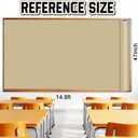 Inkspire Brown Bulletin Board Paper Roll,14.8FTx47IN Large Reusable Waterproof Erasable Classroom Wall Background Backdrop Paper,Fade-Resistant Fabric Wrapping School Decors Teacher Supplies