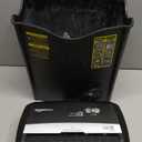 Amazon Basics 6-Sheet Cross-Cut Paper and Credit Card Shredder with 3.8 Gallon Bin, Shreds Staples, Black