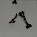 Pack of 4 Flexible Documents Holder Foldable Adjustable Copy Paper Holder Clip for Computer Monitor Handy Artist Supplies Rack Canvas Clamp Double Head Typing Painting Easel Accessory(Black)