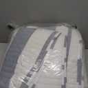 BOV Gray White Striped Quilt Set Queen Size 92x90 – Coastal Striped Quilt Set, Lightweight Summer Bedspread, Quilted Coverlet Bedding with 2 Pillow Shams, All Season Quilt