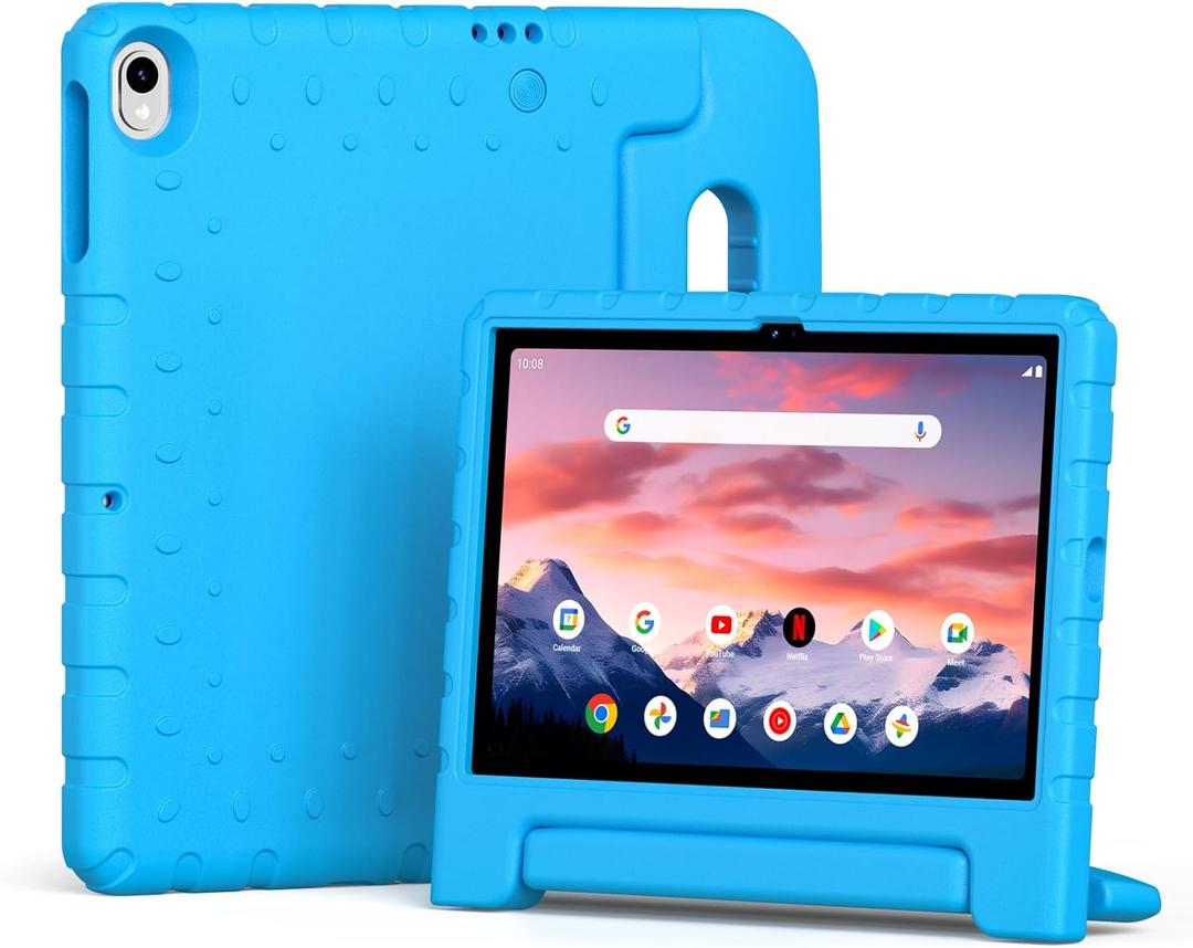 Kids Case for Walmart Onn 10.1 Tablet Case 2024 Gen 4 (Model:100135925),Kidfriendly Shockproof Soft EVA Adjustable Stand Cover for Onn Tablet 10.1 Inch 2024.Blue