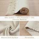 Collive Long Hallway Runner Rug 2.6' x 7', Washable Runners Indoor Entryway Rug, White/Beige Braided Woven Kitchen Carpet Low Profile Front Door Mats for Laundry Room Bedroom Doorway