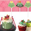 3 x 4-Cavity Reusable Christmas Tree Candy Silicone Mold, Exquisite Christmas Cake Decoration Fondant Molds, for Christmas Party Dessert Ornaments, Cookies, Chocolate Dough, Clay Resin Plaster