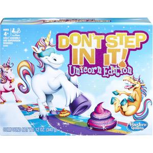 Hasbro Gaming Dont Step in It Game, Unicorn Edition, 4 Years & up