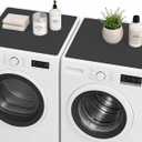 CSKY 2Pcs Washer and Dryer Covers for the Top, 25.5''×25.5'', Black