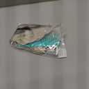 Synthetic Clip in Hair Extensions for Women 10 Inch 5Pcs Short Wavy Curly White Blonde with Gray Tone Hair Extensions Clip ins Full Head Synthetic Hair Extension for Women