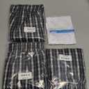 Incontinence Underwear for Men Washable 3 Pack Mens Leakproof Underwear with Front Fly for Bladder Leakage Protection Instant Absorbency Mens Incontinence Boxers (2X-Large, Black Plaid)