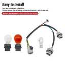 Tail Light Wiring Harness with 3 Bulbs Compatible with Toyota Tundra 2007-2014, Left or Right Rear Lamp Taillight Wiring Socket Replace 81555-0C070 815550C070